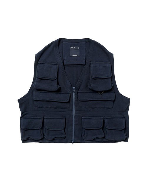 meanswhile ベスト Knit Luggage Vest / BLACK meanswhile ベスト ジレ Knit Luggage Vest メンズ : ZOZOTOWN