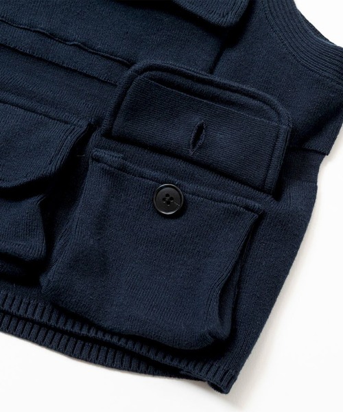 Cotton Knit Luggage Vest（ベスト）｜meanswhile（ミーンズ