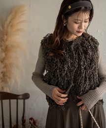 Muffiny（マフィニー）の「ブークレフリンジニットベスト（ベスト）」