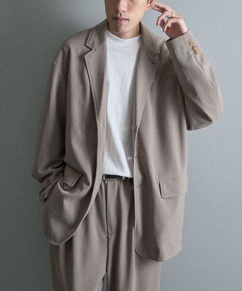 CRAFT STANDARD BOUTIQUE(クラフトスタンダードブティック)の「ジョーゼットセットアップ(セットアップ・メンズ・ベージュ/チャコールグレー/オリーブ/ブラック・S/M/L)」の8枚目の写真