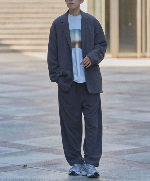 CRAFT STANDARD BOUTIQUE(クラフトスタンダードブティック)の「ジョーゼットセットアップ(セットアップ・メンズ・ベージュ/チャコールグレー/オリーブ/ブラック・S/M/L)」の2枚目の写真