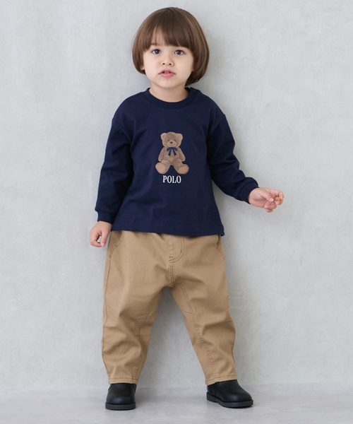 petit main(プティマイン)の「わんぱくテーパードパンツ(その他パンツ・キッズ・ベージュ/ブルー/ブラウン/キナリ/ネイビー/グレー/ストライプ/グリーン・120cm/100cm/110cm/90cm/80cm/130cm)」の5枚目の写真