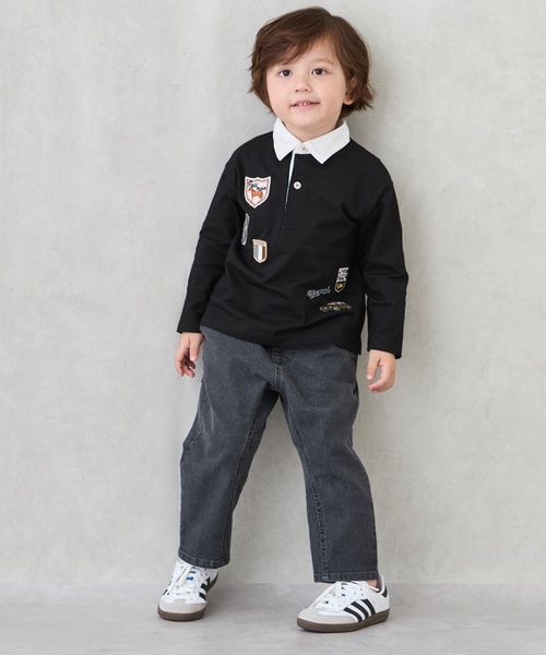 petit main(プティマイン)の「わんぱくテーパードパンツ(その他パンツ・キッズ・ベージュ/ブルー/ブラウン/キナリ/ネイビー/グレー/ストライプ/グリーン・120cm/100cm/110cm/90cm/80cm/130cm)」の3枚目の写真