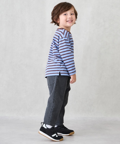 petit main（プティマイン）の「わんぱくテーパードパンツ（その他パンツ・キッズ・ベージュ/ブルー/ブラウン/キナリ/ネイビー/グレー/ストライプ/グリーン・120cm/100cm/110cm/90cm/80ｃｍ/130cm）」の13枚目の写真