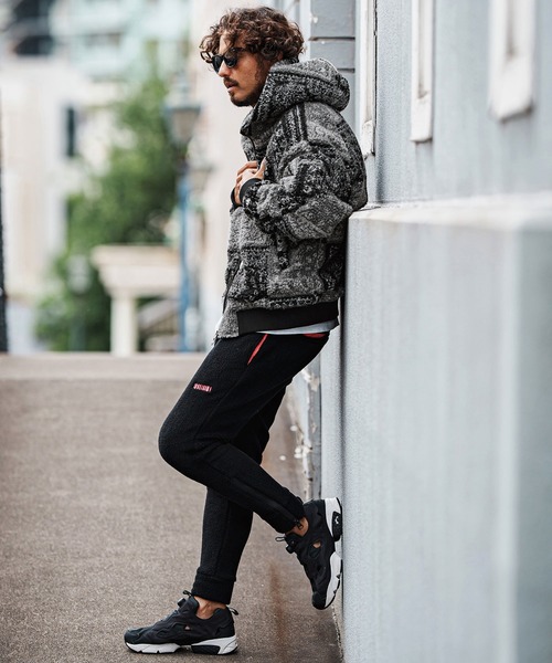 felkod(フィルコッド)の「mj11045-Bandana Pattern Boa Hooded Blouson フーデッドブルゾン(F25F010)(ブルゾン・メンズ・ホワイト/ブラック×グレー・S/M/L)」の7枚目の写真