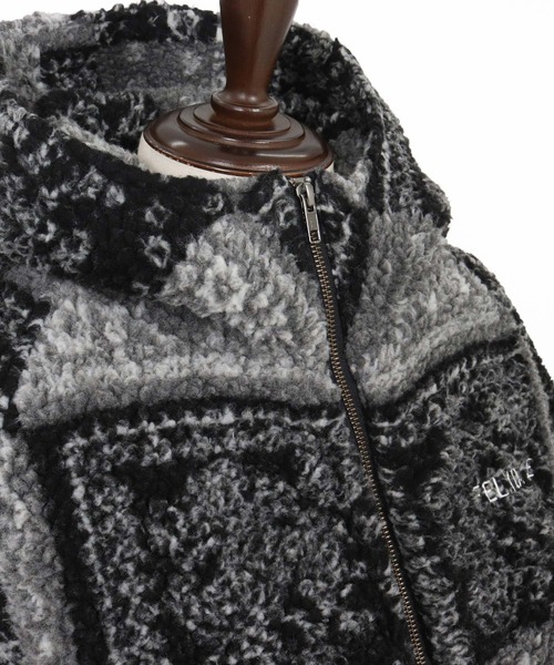 felkod(フィルコッド)の「mj11045-Bandana Pattern Boa Hooded Blouson フーデッドブルゾン(F25F010)(ブルゾン・メンズ・ホワイト/ブラック×グレー・S/M/L)」の19枚目の写真