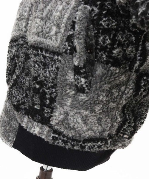 felkod(フィルコッド)の「mj11045-Bandana Pattern Boa Hooded Blouson フーデッドブルゾン(F25F010)(ブルゾン・メンズ・ホワイト/ブラック×グレー・S/M/L)」の22枚目の写真