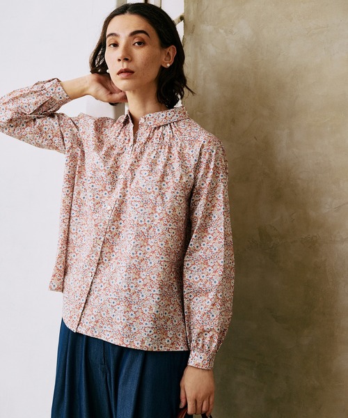 リバティプリントシャーリングブラウス（シャツ/ブラウス）｜NIMES