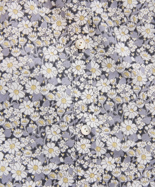 NIMES（ニーム）の「リバティプリントシャーリングブラウス（シャツ/ブラウス・レディース・オレンジ/グレー・FREE）」の4枚目の写真