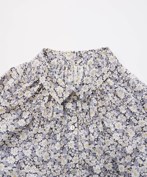 NIMES（ニーム）の「リバティプリントシャーリングブラウス（シャツ/ブラウス・レディース・オレンジ/グレー・FREE）」の10枚目の写真