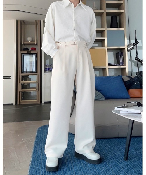 Otte(オッテ)の「クラシックワイドスラックス(その他パンツ・メンズ・ブラック/ホワイト/ブラウン・SMALL/MEDIUM/LARGE/X-LARGE)」の6枚目の写真