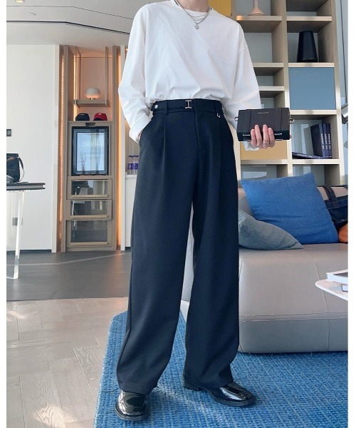 Otte(オッテ)の「クラシックワイドスラックス(その他パンツ・メンズ・ブラック/ホワイト/ブラウン・SMALL/MEDIUM/LARGE/X-LARGE)」の19枚目の写真