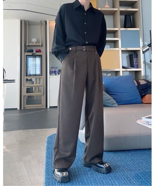 Otte(オッテ)の「クラシックワイドスラックス(その他パンツ・メンズ・ブラック/ホワイト/ブラウン・SMALL/MEDIUM/LARGE/X-LARGE)」の17枚目の写真