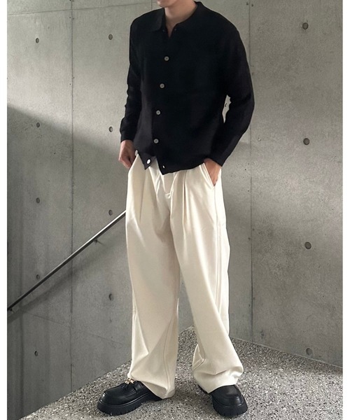 Otte(オッテ)の「クラシックワイドスラックス(その他パンツ・メンズ・ブラック/ホワイト/ブラウン・SMALL/MEDIUM/LARGE/X-LARGE)」の4枚目の写真