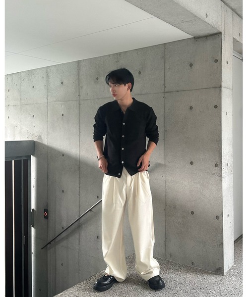 Otte(オッテ)の「クラシックワイドスラックス(その他パンツ・メンズ・ブラック/ホワイト/ブラウン・SMALL/MEDIUM/LARGE/X-LARGE)」の12枚目の写真