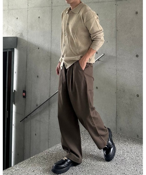Otte(オッテ)の「クラシックワイドスラックス(その他パンツ・メンズ・ブラック/ホワイト/ブラウン・SMALL/MEDIUM/LARGE/X-LARGE)」の21枚目の写真
