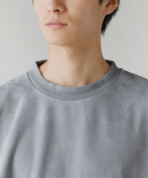 LIL VENDARS(リルヴェンダース)の「Buyer's Select/フェイクスウェードクルーネックトレーナー(スウェット・メンズ・ライトグレー/ブルー/アイボリー/スミクロ・M/L/LL)」の17枚目の写真