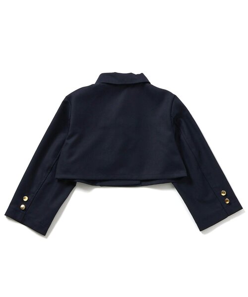 apres les cours(アプレレクール)の「【ジュニア対応】ハートポケットブレザー(テーラードジャケット・キッズ・ネイビー/チェック・100/120/140)」の6枚目の写真