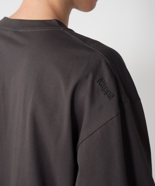Kappa(カッパ)の「≪ウェルネスシリーズ≫ルーズフィット テニスグラフィック ユニセックスTシャツ(Tシャツ/カットソー・レディース・ホワイト/ブラック/ブラウン系その他・LARGE/MEDIUM/SMALL)」の21枚目の写真