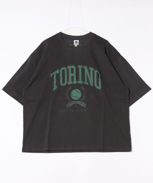 Kappa(カッパ)の「≪ウェルネスシリーズ≫ルーズフィット テニスグラフィック ユニセックスTシャツ(Tシャツ/カットソー・レディース・ホワイト/ブラック/ブラウン系その他・LARGE/MEDIUM/SMALL)」の20枚目の写真