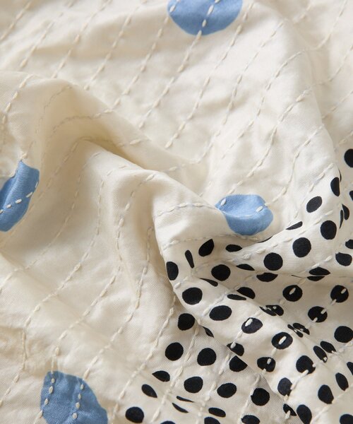 BEARDSLEY（ビアズリー）の「《CITRUS》プリントストール（ストール/ショール・レディース・ブルー・FREE）」の7枚目の写真