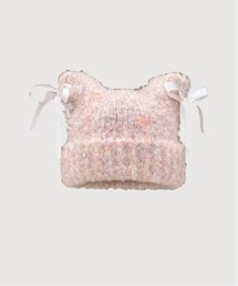 LA POMME petit(|~Ev`)Fluffy Cat Ear Knit Cap(jbgLbv/r[j[)