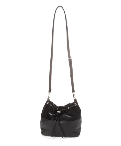 LAKOLE（ラコレ）の「ヌバック風コンビ巾着ショルダーバッグ / 587754（ショルダーバッグ・レディース・ベージュ/オフホワイト/ブラック・FREE）」の10枚目の写真