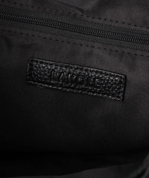 LAKOLE（ラコレ）の「ヌバック風コンビ巾着ショルダーバッグ / 587754（ショルダーバッグ・レディース・ベージュ/オフホワイト/ブラック・FREE）」の18枚目の写真