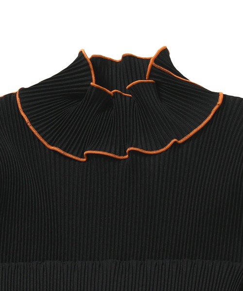 kotohayokozawa(コトハヨコザワ)の「kotohayokozawa TD WAVE LONG SLEEVE DRESS HIGH NECK TYPE TDX5A-TDLD02(ワンピース・レディース・ネイビー/ベージュ/ブラック・SMALL/MEDIUM)」の5枚目の写真