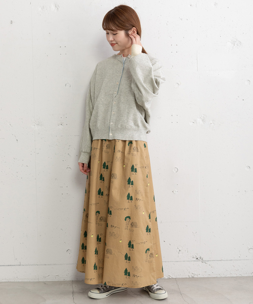 POU DOU DOU（プードゥドゥ）の「変形前立てドルマンカーディガン（カーディガン/ボレロ・レディース・イエロー/レッド/ライトグレー/ブラック/ブルー・M）」の6枚目の写真