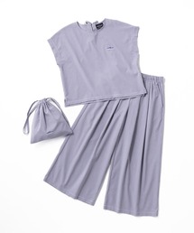 THOUSAND MILE（サウザンドマイル）の「[L's]FRENCH SLEEVE SHIRT & LONG PANTS SET HIGH AIR PERMEABILITY CHECK/フレンチスリーブシャツ＆ロングパンツセット（セットアップ）」