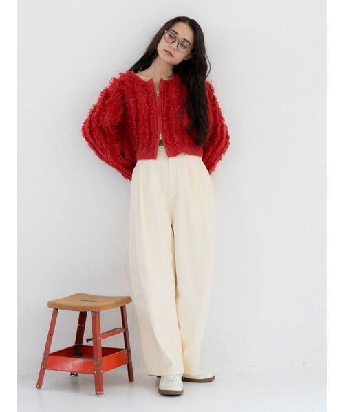 Ungrid（アングリッド）の「起毛コクーンチノパンツ（チノパンツ・レディース・アイボリー/チャコールグレー・SMALL/MEDIUM）」の19枚目の写真