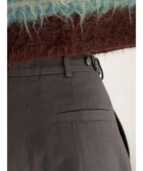 Ungrid（アングリッド）の「起毛コクーンチノパンツ（チノパンツ・レディース・アイボリー/チャコールグレー・SMALL/MEDIUM）」の3枚目の写真