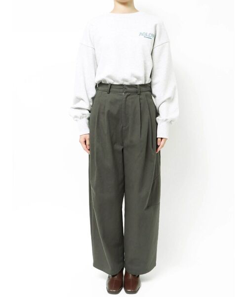 Ungrid（アングリッド）の「起毛コクーンチノパンツ（チノパンツ・レディース・アイボリー/チャコールグレー・SMALL/MEDIUM）」の22枚目の写真