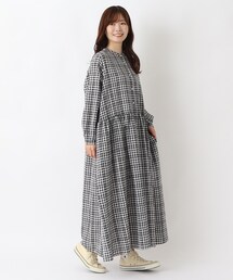 値下げ☆ブルーワンピース　modify ワールド　オケージョン WORLD ONLINE STORE SELECT｜ワールドオンラインストアセレクト