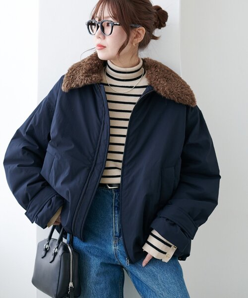 モコモコ 　　PRIDE ナイロンコート　ナイロンブルゾン　40 ナイロンワッシャーロングダウンコート(ダウンジャケット・コート