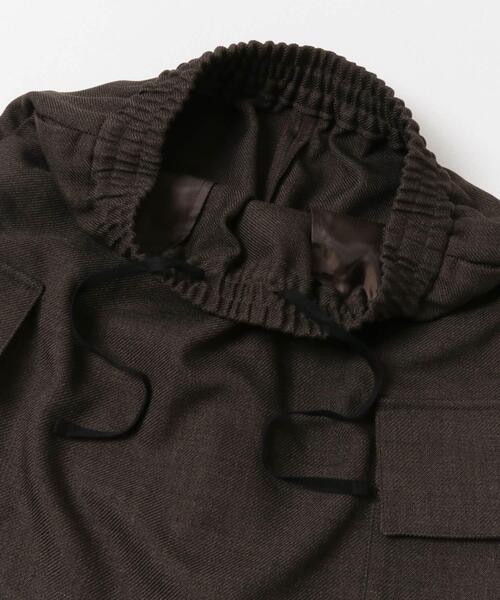 FORK&SPOON（フォークアンドスプーン）の「FORK&SPOON　ウールライクツイルスカート（スカート・レディース・ブラウン/ブラック・1/2）」の6枚目の写真