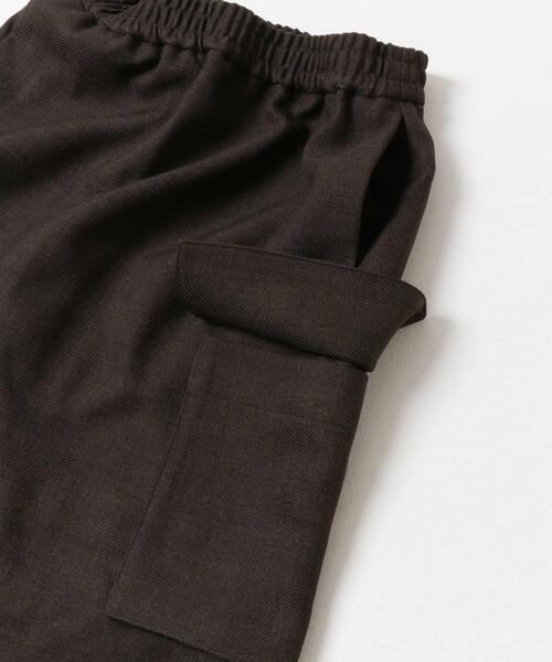 FORK&SPOON（フォークアンドスプーン）の「FORK&SPOON　ウールライクツイルスカート（スカート・レディース・ブラウン/ブラック・1/2）」の7枚目の写真