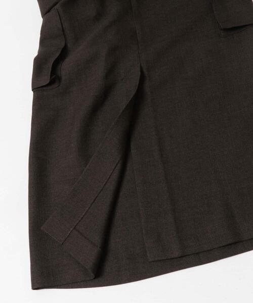 FORK&SPOON（フォークアンドスプーン）の「FORK&SPOON　ウールライクツイルスカート（スカート・レディース・ブラウン/ブラック・1/2）」の9枚目の写真