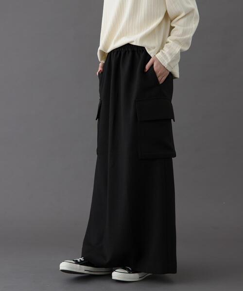 FORK&SPOON（フォークアンドスプーン）の「FORK&SPOON　ウールライクツイルスカート（スカート・レディース・ブラウン/ブラック・1/2）」の14枚目の写真