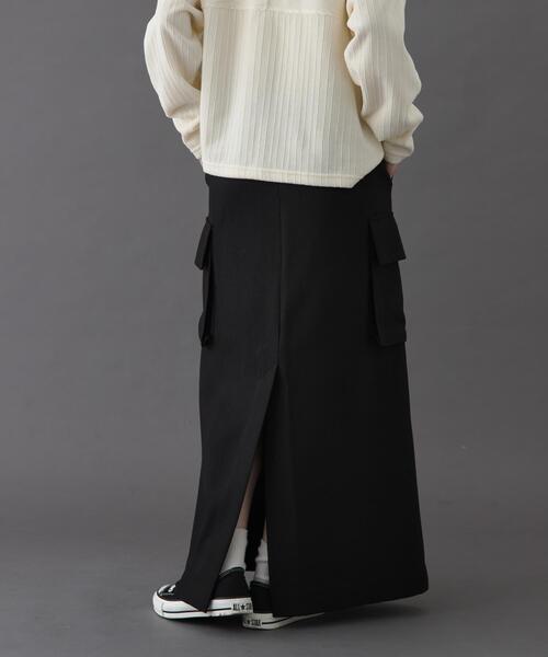 FORK&SPOON（フォークアンドスプーン）の「FORK&SPOON　ウールライクツイルスカート（スカート・レディース・ブラウン/ブラック・1/2）」の15枚目の写真