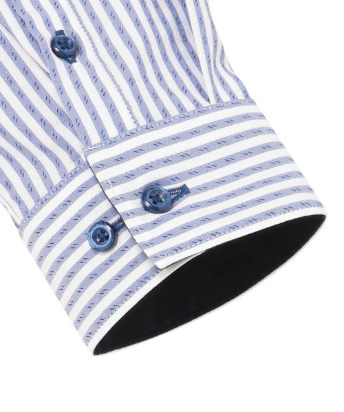 TOKYO SHIRTS（トウキョウシャツ）の「COFREX 形態安定ノンアイロン レギュラー 長袖ビジネスワイシャツ（ビジネスシャツ・レディース・ブルー・S/XL/LL/L/M）」の4枚目の写真