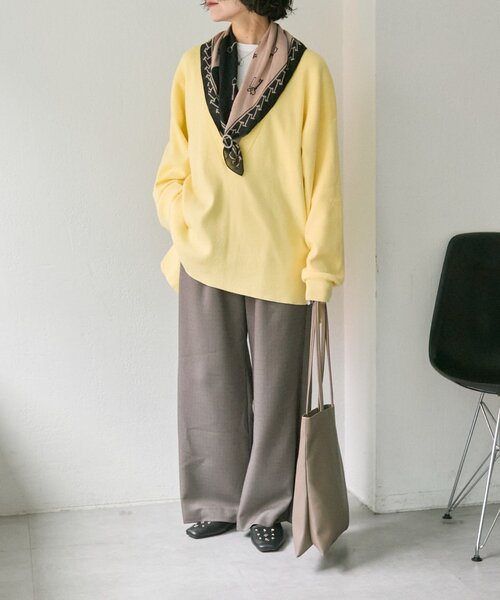 ear PAPILLONNER（イアパピヨネ）の「リング付きカギ柄ストール（ストール/ショール・レディース・グリーン/ブラック・FREE）」の7枚目の写真