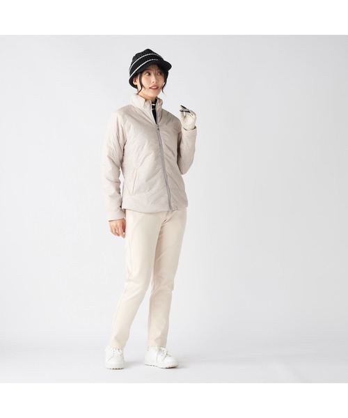 marie claire(マリ・クレール)の「marie claire GOLF マリクレールゴルフ ゴルフウェア 軽量 保温 タフタ 中綿 ブルゾン ジャケット(ブルゾン・レディース・オフホワイト/ブラック・L/M/LL/3L)」の20枚目の写真