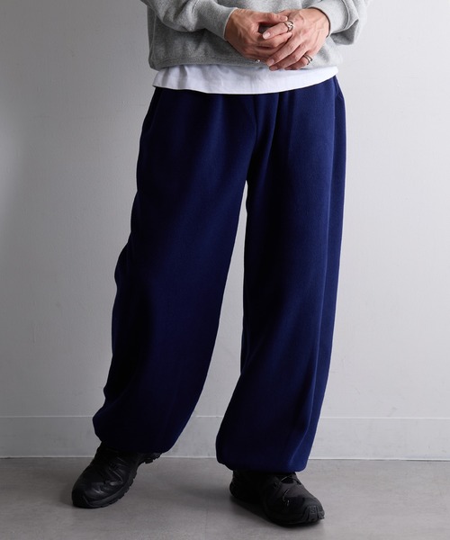 LOS ANGELES APPAREL（ロサンゼルスアパレル）の「【Los Angeles Apparel】Polar Fleece Sweatpant ポーラーフリース ワイドスウェットパンツ USA製 L-PF404 UNTR（スウェットパンツ・メンズ・ブラック/ブルー/ネイビー/ブラウン/グリーン・S/M/L/XL）」の2枚目の写真
