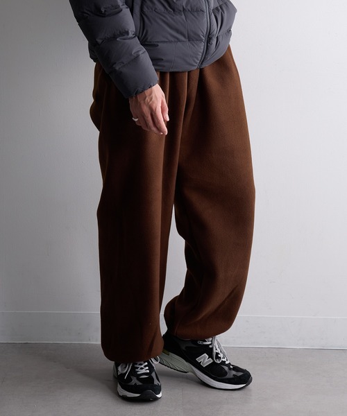 LOS ANGELES APPAREL（ロサンゼルスアパレル）の「【Los Angeles Apparel】Polar Fleece Sweatpant ポーラーフリース ワイドスウェットパンツ USA製 L-PF404 UNTR（スウェットパンツ・メンズ・ブラック/ブルー/ネイビー/ブラウン/グリーン・S/M/L/XL）」の3枚目の写真