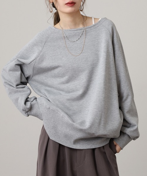 ボートネックスウェット ボートネックビックプルオーバー（スウェット）｜FUNALIVE