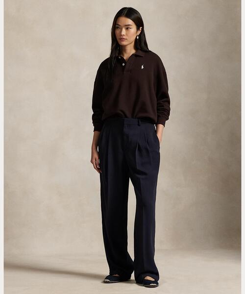 ポロカラー フリース プルオーバー（その他トップス）｜POLO RALPH