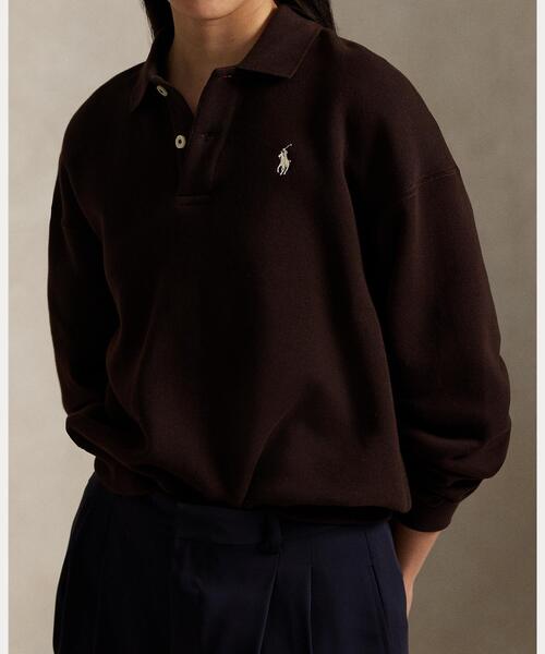 ポロカラー フリース プルオーバー（その他トップス）｜POLO RALPH