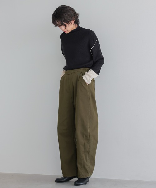 itto...(イット)の「ストレッチツイルカーブパンツ(チノパンツ・レディース・カーキ/ブラック/ベージュ・L/M)」の18枚目の写真